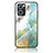 Silicone Frame Fashionable Pattern Mirror Case Cover for OnePlus Nord CE 2 5G Green