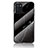 Silicone Frame Fashionable Pattern Mirror Case Cover for Oppo A16 Black