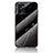 Silicone Frame Fashionable Pattern Mirror Case Cover for Oppo A36 Black