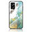 Silicone Frame Fashionable Pattern Mirror Case Cover for Oppo A36 Green