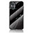Silicone Frame Fashionable Pattern Mirror Case Cover for Oppo A96 5G Black