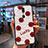 Silicone Frame Fashionable Pattern Mirror Case Cover for Oppo A9X White