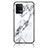 Silicone Frame Fashionable Pattern Mirror Case Cover for Oppo F19 Pro White