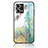 Silicone Frame Fashionable Pattern Mirror Case Cover for Oppo F21 Pro 4G