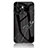 Silicone Frame Fashionable Pattern Mirror Case Cover for Oppo K10 5G India Black