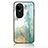 Silicone Frame Fashionable Pattern Mirror Case Cover for Oppo Reno10 5G