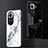 Silicone Frame Fashionable Pattern Mirror Case Cover for Oppo Reno11 5G