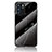 Silicone Frame Fashionable Pattern Mirror Case Cover for Oppo Reno6 5G Black