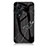 Silicone Frame Fashionable Pattern Mirror Case Cover for Oppo Reno8 T 4G Black
