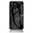 Silicone Frame Fashionable Pattern Mirror Case Cover for Realme 10T 5G Black