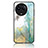 Silicone Frame Fashionable Pattern Mirror Case Cover for Realme 11 5G Green