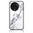 Silicone Frame Fashionable Pattern Mirror Case Cover for Realme 11 5G White