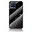 Silicone Frame Fashionable Pattern Mirror Case Cover for Realme 8 4G Black