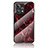 Silicone Frame Fashionable Pattern Mirror Case Cover for Realme 9 4G Red