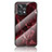 Silicone Frame Fashionable Pattern Mirror Case Cover for Realme 9 Pro+ Plus 5G Red