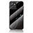 Silicone Frame Fashionable Pattern Mirror Case Cover for Realme C35 Black