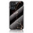 Silicone Frame Fashionable Pattern Mirror Case Cover for Realme GT Neo2 5G Gold and Black