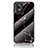 Silicone Frame Fashionable Pattern Mirror Case Cover for Realme GT Neo3 5G Gold and Black