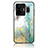 Silicone Frame Fashionable Pattern Mirror Case Cover for Realme GT Neo5 240W 5G Green