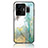 Silicone Frame Fashionable Pattern Mirror Case Cover for Realme GT Neo6 5G Green