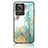 Silicone Frame Fashionable Pattern Mirror Case Cover for Realme GT2 Master Explorer Green