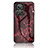 Silicone Frame Fashionable Pattern Mirror Case Cover for Realme GT2 Master Explorer Red