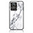 Silicone Frame Fashionable Pattern Mirror Case Cover for Realme GT2 Master Explorer White