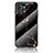 Silicone Frame Fashionable Pattern Mirror Case Cover for Realme GT2 Pro 5G Gold and Black