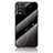 Silicone Frame Fashionable Pattern Mirror Case Cover for Realme Q3i 5G Black