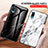 Silicone Frame Fashionable Pattern Mirror Case Cover for Samsung Galaxy A02