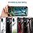 Silicone Frame Fashionable Pattern Mirror Case Cover for Samsung Galaxy A02