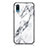 Silicone Frame Fashionable Pattern Mirror Case Cover for Samsung Galaxy A02 White