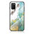 Silicone Frame Fashionable Pattern Mirror Case Cover for Samsung Galaxy A02s Green