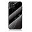 Silicone Frame Fashionable Pattern Mirror Case Cover for Samsung Galaxy A03 Black