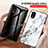 Silicone Frame Fashionable Pattern Mirror Case Cover for Samsung Galaxy A03 Core