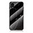 Silicone Frame Fashionable Pattern Mirror Case Cover for Samsung Galaxy A03 Core Black
