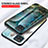 Silicone Frame Fashionable Pattern Mirror Case Cover for Samsung Galaxy A12