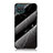 Silicone Frame Fashionable Pattern Mirror Case Cover for Samsung Galaxy A12 5G Black