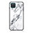 Silicone Frame Fashionable Pattern Mirror Case Cover for Samsung Galaxy A12 5G White