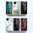 Silicone Frame Fashionable Pattern Mirror Case Cover for Samsung Galaxy A12