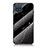 Silicone Frame Fashionable Pattern Mirror Case Cover for Samsung Galaxy A12 Black