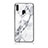 Silicone Frame Fashionable Pattern Mirror Case Cover for Samsung Galaxy A20e White