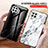 Silicone Frame Fashionable Pattern Mirror Case Cover for Samsung Galaxy A22 4G