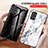 Silicone Frame Fashionable Pattern Mirror Case Cover for Samsung Galaxy A23 4G