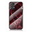 Silicone Frame Fashionable Pattern Mirror Case Cover for Samsung Galaxy A23 4G Red