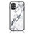 Silicone Frame Fashionable Pattern Mirror Case Cover for Samsung Galaxy A23 4G White