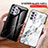 Silicone Frame Fashionable Pattern Mirror Case Cover for Samsung Galaxy A32 4G