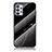 Silicone Frame Fashionable Pattern Mirror Case Cover for Samsung Galaxy A32 4G Black