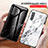 Silicone Frame Fashionable Pattern Mirror Case Cover for Samsung Galaxy A41 SC-41A