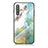 Silicone Frame Fashionable Pattern Mirror Case Cover for Samsung Galaxy A41 SC-41A